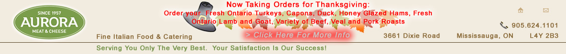 Aurora Meat and Cheese in Mississauga